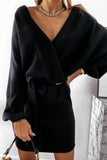 Wait For Me Ribbed Long Sleeve Bodycon - Fashiondia