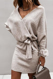 Wait For Me Ribbed Long Sleeve Bodycon - Fashiondia